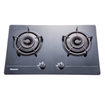 Rasonic 樂信 RG-233GB-TG 75厘米 嵌入式雙頭煤氣煮食爐 (彈性開孔設計 + 兩邊雙環爐頭獨立細芯火)